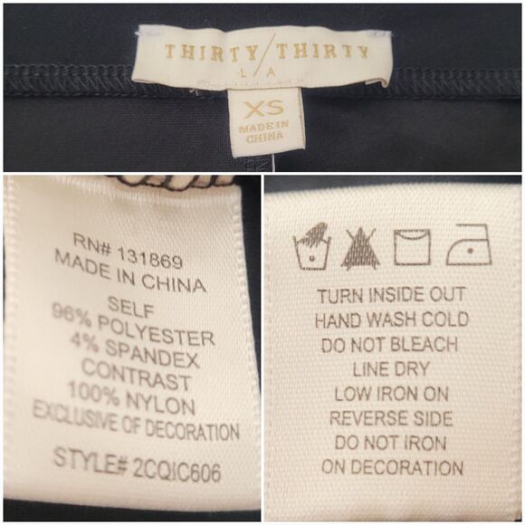 Black Sheer Puff Sleeve Pearls Preppy Breakfast At Tiffanys Classy Top Sz XS NWT - Picture 3 of 7